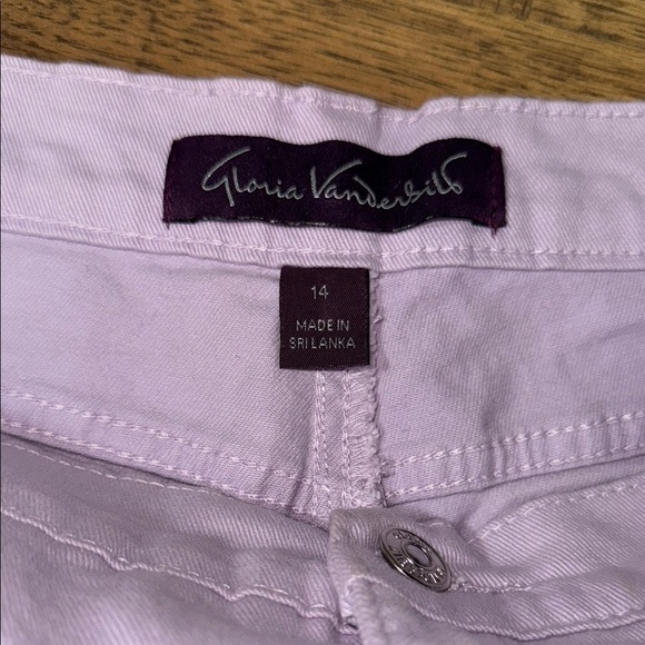 GLORIA VANDERBIT Amanda Women's Light Purple Jeans - Picture 9 of 10